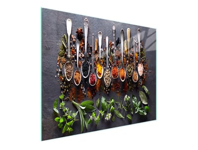 TMK ArtDeko Serie - Glazen Snijplank - 52x30cm - UV Print - Siliconen Noppen