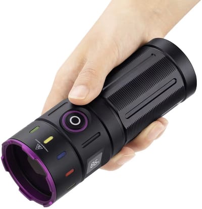 Krachtige 200W UV Zaklamp 365nm – USB Oplaadbare Blacklight UV Lamp voor Urinevlekken van Huisdieren, Schimmel Detectie, Scorpions, Geldcontrole & Vochtdetectie