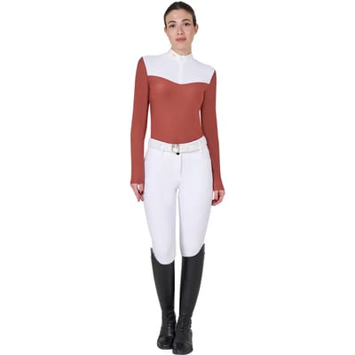 Damespolo met lange mouwen Equestro