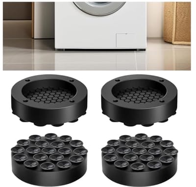 Universele trillingsdempers voor wasmachines en koelkasten - Antislip rubberen schokdemper met zuignap - 4 stuks