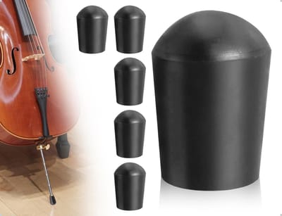 Dailygoods- Rubberen Doppen - 5 Stuks - Antislip Pads - Cello-Punten - Accessoires Snaarinstrumenten - Zacht Rubber - Cello-eindstukken