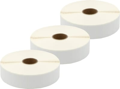 DULA Compatible labels 25x13mm - 5000 etiketten per rol - kern 25 mm - Wit - Permanent - Alternatief voor Dymo 11353 - 3 rollen