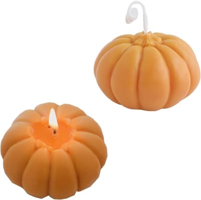 Handgemaakte Pompoengeur Kaarsen van Sojawas - Decoratieve Kaarsen voor Bruiloft, Kerst en Verjaardagsgeschenken