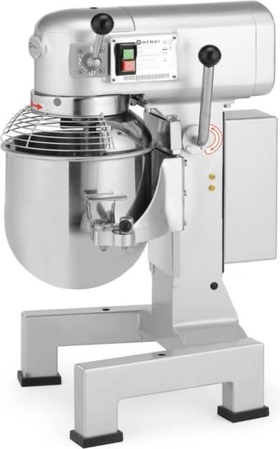 HENDI Planeetmixer – 10L – Gietijzeren behuizing – 3 snelheden – Inclusief accessoires