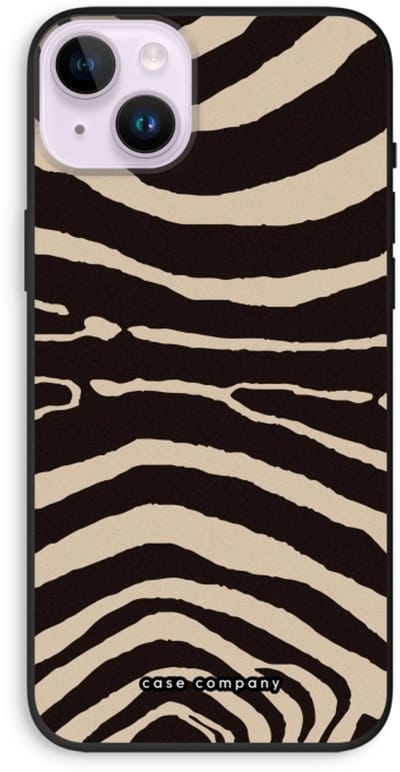 Case Company® - Hoesje geschikt voor iPhone 14 Plus hoesje - Arizona Zebra - Biologisch Afbreekbaar Telefoonhoesje - Bescherming alle Kanten en Schermrand