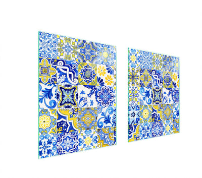 TMK ArtDeko - Mozaiek Serie - Glazen Beschermplaat - 85x52 cm