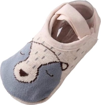 Hiden - Baby Sokjes - Baby sokken - Anti stof - Babyslofjes - Baby & Verzorging - 12-18 maanden | Grijze Beer