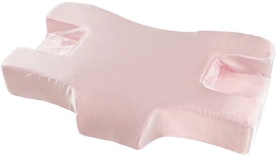 Orthopedisch Beauty Kussen – Anti-rimpel Kussen van Traagschuim, Drukt Niet op Gezicht, Langzaam Terugverend, Voor Nek en Gezicht, Spa, Salon en Hotelgebruik - Roze