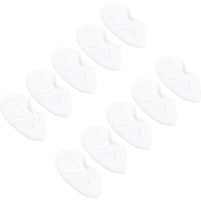 10 pièces Lingettes de rechange pour serpillière vapeur à main Nettoyeur vapeur Chiffons en microfibre Housse Accessoires de remplacement pour white