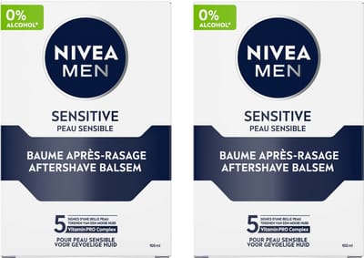 Nivea Men Sensitive Aftershave - 2 x 100 ml