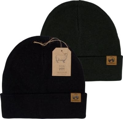 MowMow 2-pack Muts Merino - Beanie - Heren - Dames