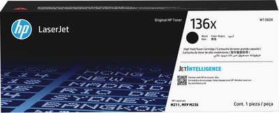 HP 136X High Yield Black Original LaserJet Toner Cartridge tonercartridge 1 stuk(s) Origineel Zwart