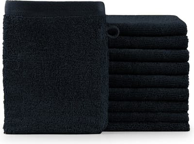 Blumtal Terry Washandjes Set - 10 x Washandje - 15 x 20 cm Donkerblauw