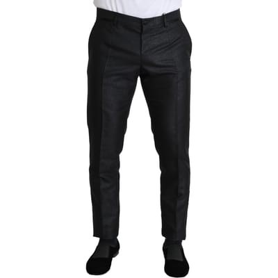 Slim Fit Textured Dress Pants