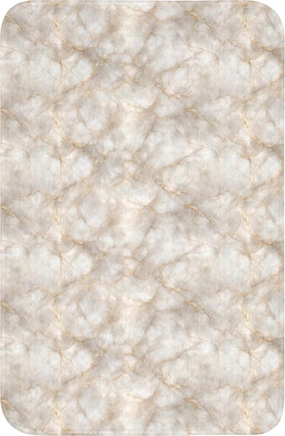 WC mat 40x60 cm - Antislip - Zandkleurig - Marmer - Natuursteen - Toiletmat - Vloermat - Douchemat - Toilet tapijt - Toiletmatten