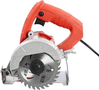 Elektrische Cirkelzaag - Handzaagmachine - Hout Steen Zagen - Instelbare Hoek Diepte - 34mm Zaagdiepte - Rood