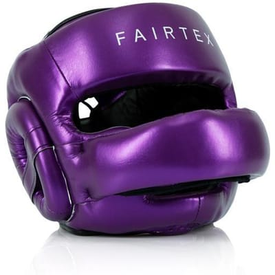 Fairtex HG17 Serie - Bokskask Sparring - Metallic Paars - Met Neusbescherming - Maat M