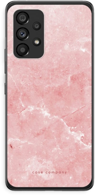 Case Company® - Hoesje geschikt voor Samsung Galaxy A53 5G hoesje - Roze marmer - Soft Cover Telefoonhoesje - Bescherming aan alle Kanten en Schermrand