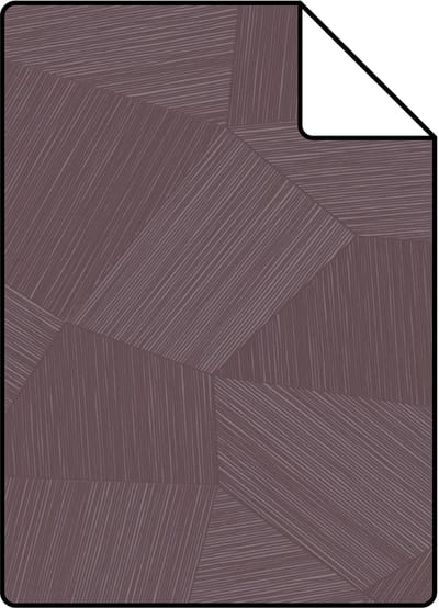 Proefstaal Origin Wallcoverings behang grafisch 3D motief mauve paars - 26.5 x 21 cm - 348061-S