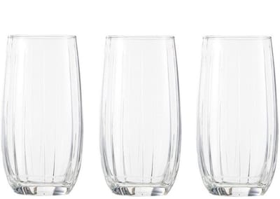 Linka Glazen | Longdrink | 3 stuks | Waterglazen | Sap | 500 ml | Vaatwasserbestendig | Drinkglazen | Longdrink glazen | Longdrinkglazen | Glas | Waterglas