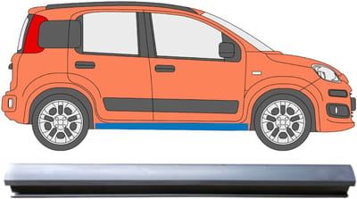 Reparatie dorpel voor Fiat Panda 2012- / Links = Rechts (symmetrisch)