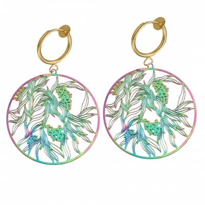 Klem oorbellen - olie - goudkleur - geen gaatje- Charme Bijoux