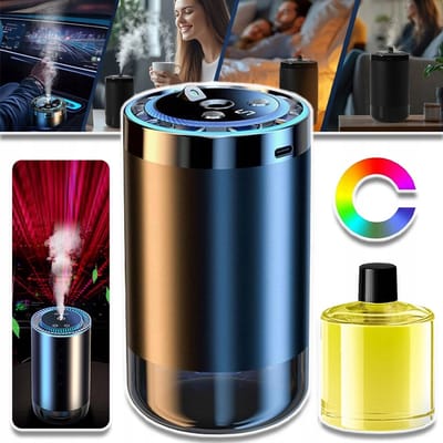 Diffuser Voor Etherische Oliën Met Starlight-Projector - Ultrasone Aromatherapie-Diffuser Met LED-Verlichting - Cool Mist-Luchtbevochtiger Voor Thuiskantoor En Ontspanning