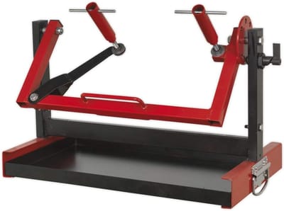 Motorsteun Motorfiets - Motorbok Motor - Motor Onderhoud - Draaibare Steunen - 30kg Capaciteit - Rood