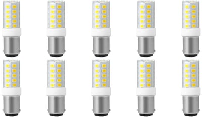 SPL Ba15d LED Lamp 3.5W - Neutraal Wit - 380lm - LED Buislamp T17 - 10 Stuks