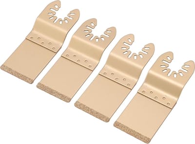 Oscillerend Gereedschapsblad Set - 4 Stuks Diamant Gecementeerd Carbide 1.3in Hout Multitool Mes Voor Houtbewerking