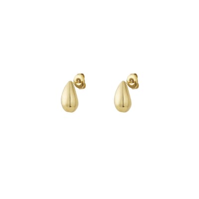 Tear Drop Oorbellen | RVS (verkleurt niet) | Goudkleurig | Cadeau voor haar | Yehwang | Kerst | Verjaardagscadeau