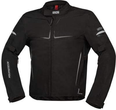 IXS TS-Pro ST+ Waterdichte Zwart Textiele Motorjas - Jas