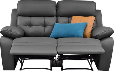 Lannilis-Sofa 2-zits - Elektrisch - Grijs PU