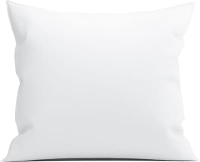 Yellow Kussensloop Percale - Kussenhoes van 80x80 cm - 1 stuk - 100% Katoen-Perkal - Wit