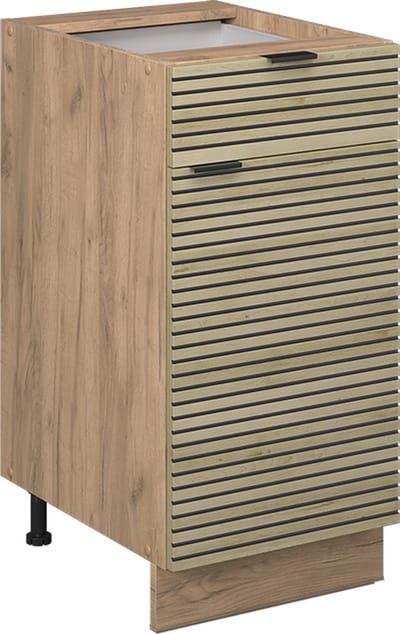 Vicco Fame-Line Keukenonderkast – 40 cm, WB Marmer Eiken paneel