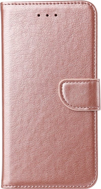 LuxeBass Hoesje geschikt voor Samsung Galaxy A04 - Rosegoud - Book Case - Portemonneehoesje - Kaartenhouder gsm hoesje - telefoonhoes - telefoonhoesjes
