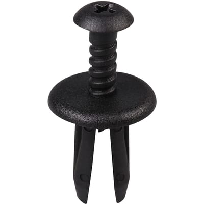 10 Stuks Druktype Bevestiger, Expanderende Schroefklinknagel Zwart voor Europese Auto's
