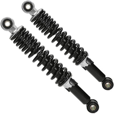 MKX Schokbrekerset 280mm Gilera Citta, Puch Maxi, Tomos zwart/chroom