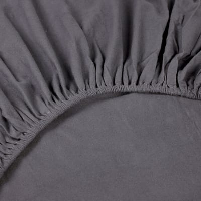 Kayori Showa Topper Hoeslaken Flanel - 90x210-220cm - Rondom Elastiek - Heerlijk Warm - Antracite