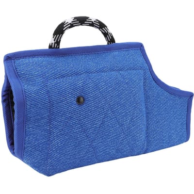 Manchon de Morsure pour Chien Jute Indéchirable Confortable Manchon de Protection Professionnel pour Dressage de Chien pour Jeune blue