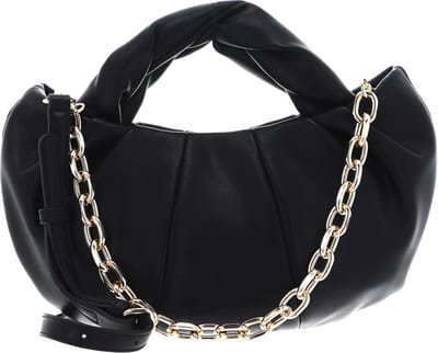 SEIDENFELT MANUFAKTUR Handtas Schoudertas Stranda Handbag Black / Gold Zwart
