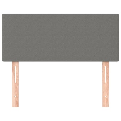 vidaXL - Hoofdbord - 90x5x78/88 - cm - stof - donkergrijs