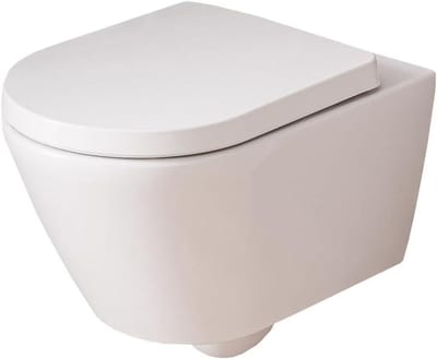 Hangend WC Randloos - Wandtoilet Diepspoel - Badkamer Hygiëne - Zonder Spoelrand - 54 x 36 x 54 cm