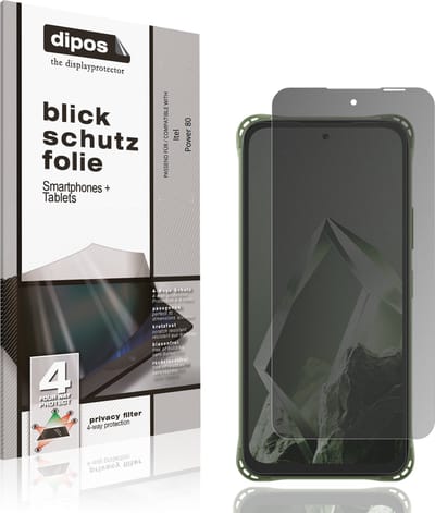 dipos – Matte Privacy Screenprotector geschikt voor Itel Power 80 | Anti-Spy Beschermfolie