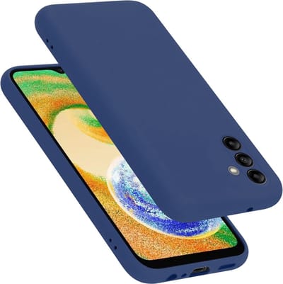Cadorabo Hoesje geschikt voor Samsung Galaxy A04s in LIQUID BLAUW - Beschermhoes gemaakt van flexibel TPU silicone Case Cover