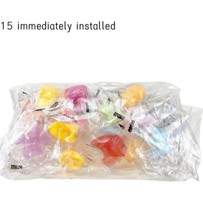 15 stuks Mini Dier Mochi Squishy Speelgoed TPR Zacht Elastisch Stressverlichtend Fidget Speelgoed Massief Lichtgevend Willekeurig Feestbedankjes Vakantiecadeaus beige