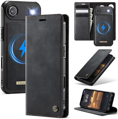 Luxe 2-in-1 Magnetische Afneembare Portemonneehoes + Backcover voor iPhone Air _ Zwart