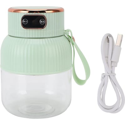 Draagbare Sapcentrifugebeker Grote Capaciteit Multifunctioneel Afneembaar Elektrische Sapcentrifuge voor Bijeenkomsten Familie L(for 6.5-9kg) сyaan