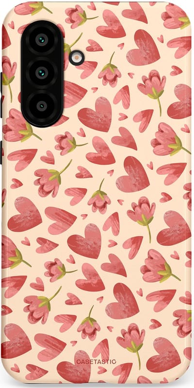 Casetastic Hoesje Geschikt voor Samsung A56 / A36 - Stijlvolle Beschermende Duo-layer Case - Verbonden Hartjes