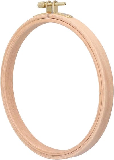 Houten Borduurring - Handwerk Frame - Creatief Hobbyen - Duurzaam Beukenhout - 164 cm Diameter - Natuurlijk Hout